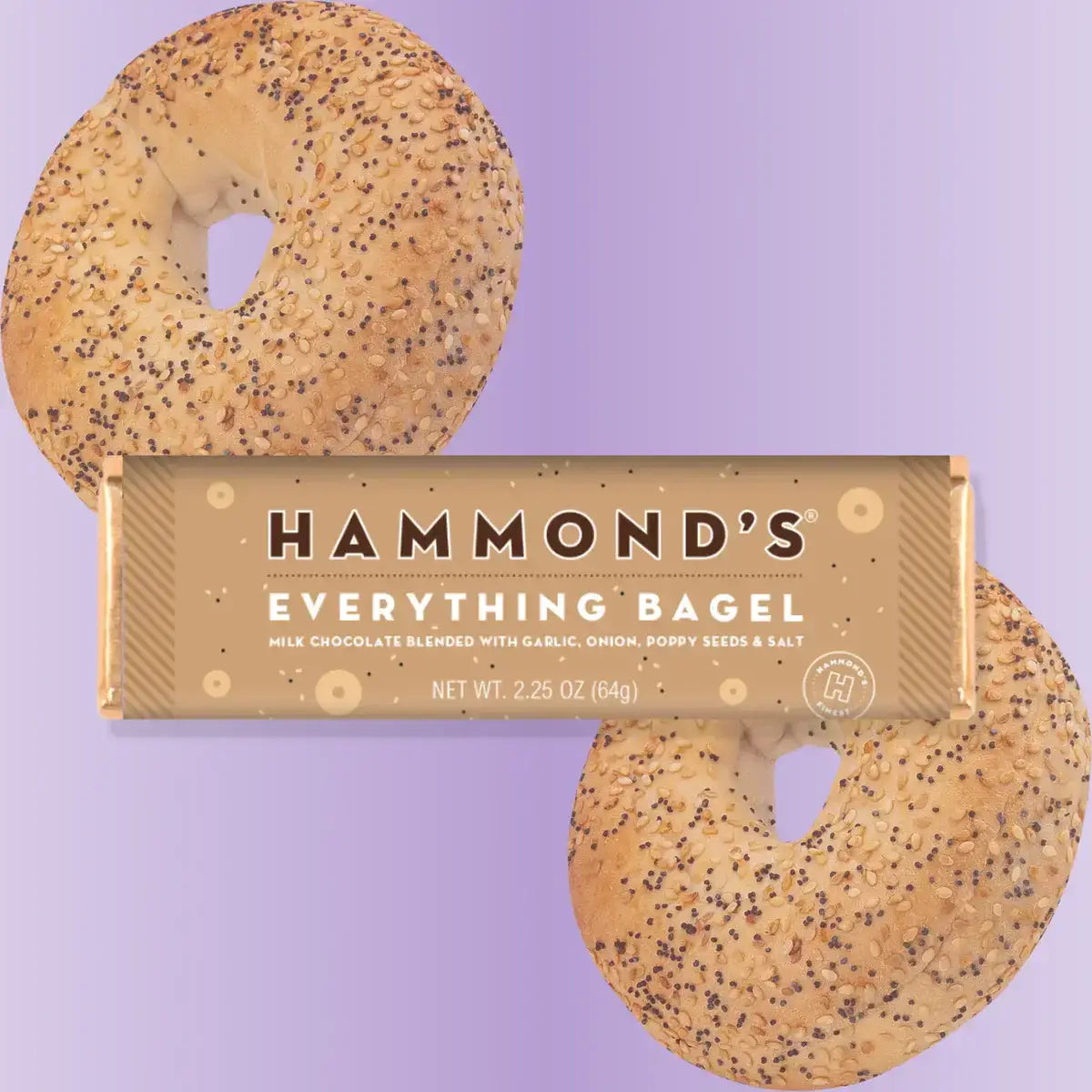 Everything Bagel - Milk Chocolate Candy Bar - Hammond’s Candies / Lolli & Pops