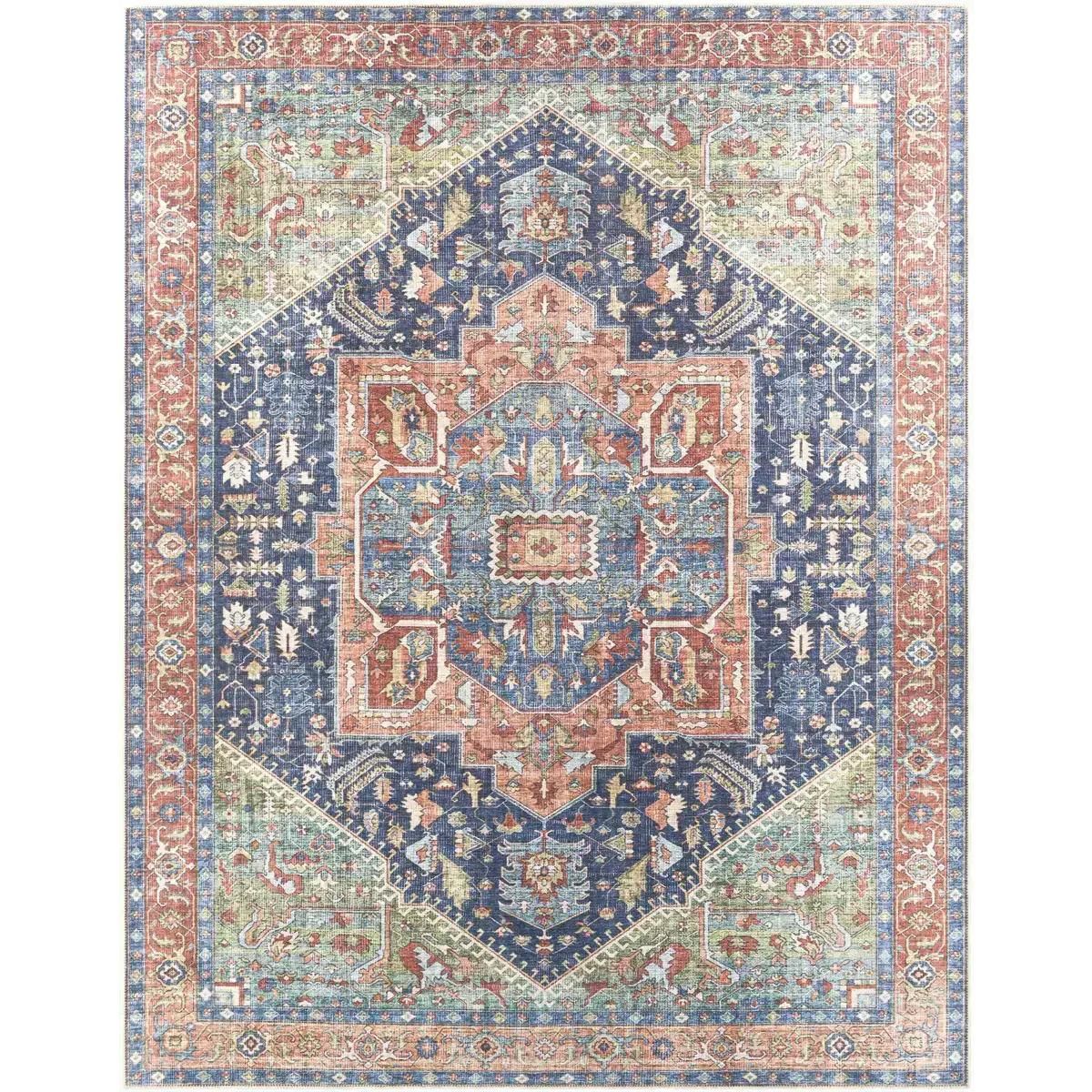 Exira Washable Area Rug - 7’10’’ x 10’2’’ Rectangle - Boutique Rugs