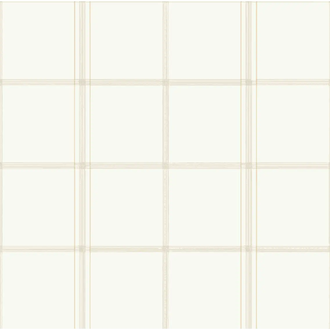 Ezra Wallpaper - Subtle Large Scale Check - by Fox and Pebble - Sample 1 foot by 1 foot / Neutral - Loomwell Home Goods