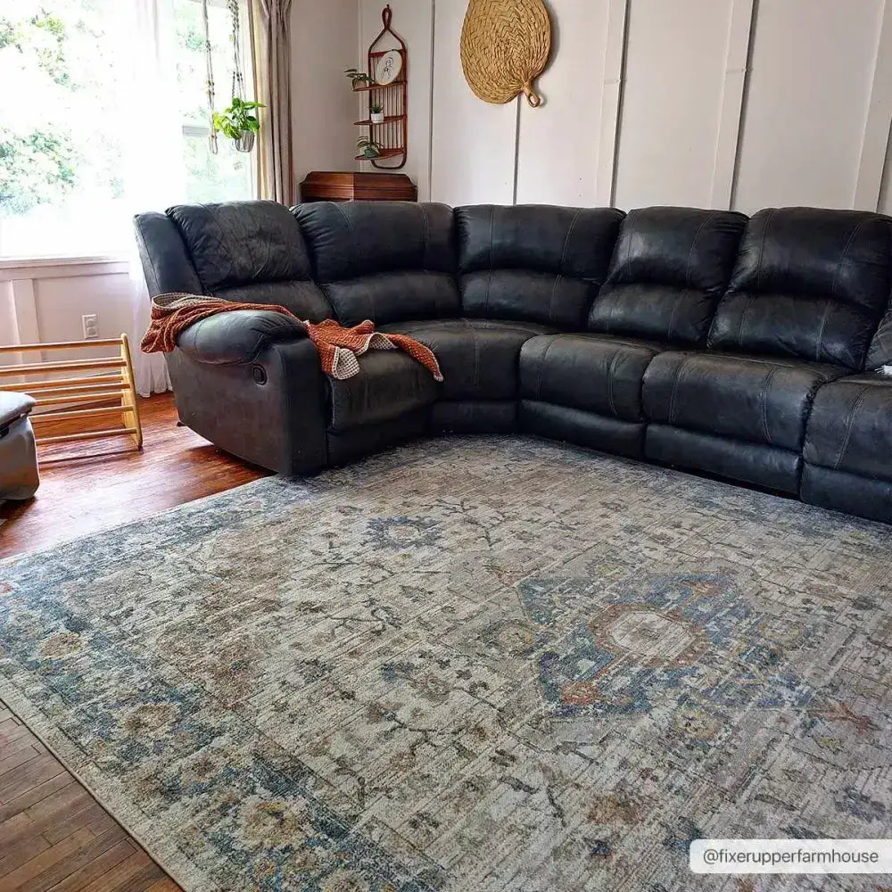 Ezri Cream Washable Area Rug - Boutique Rugs