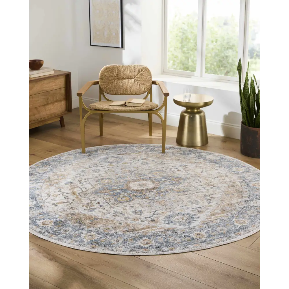 Ezri Cream Washable Area Rug - Boutique Rugs