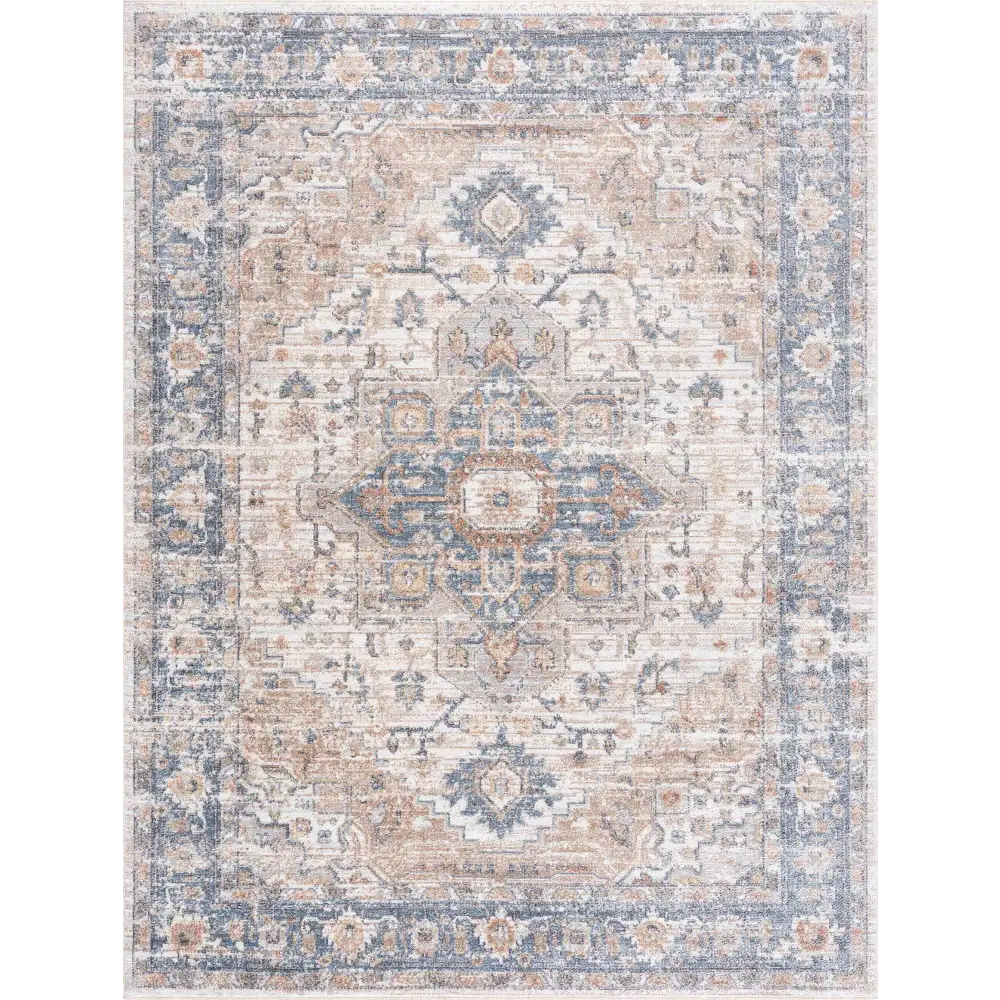 Ezri Cream Washable Area Rug - Boutique Rugs