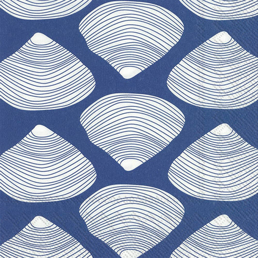 Paper Cocktail Napkins - Blue Clamshell