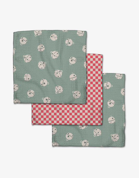 Jingle Check Dishcloth Set