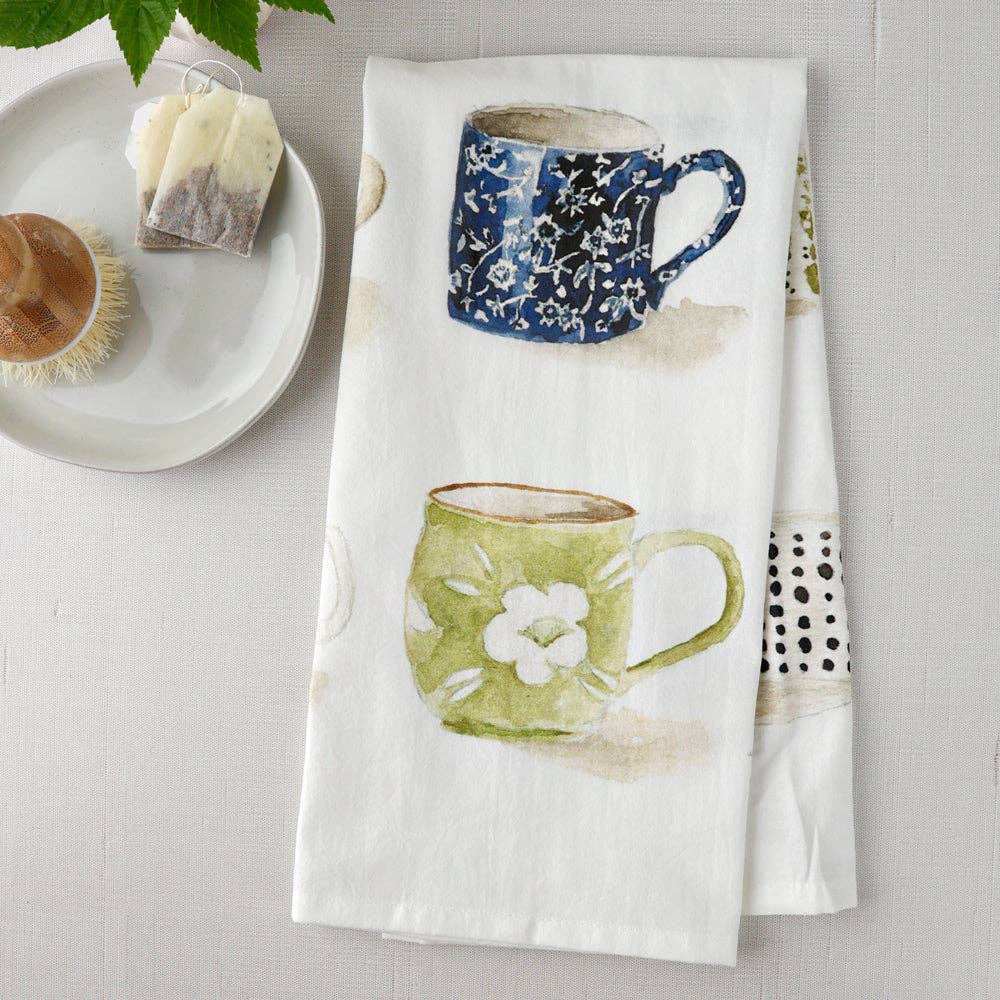 Kitchen Towel with Mugs