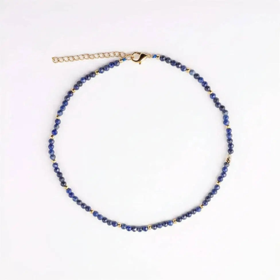 Faceted Necklace - Blue Lapis Lazuli - Bel Kai