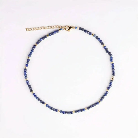 Faceted Necklace - Blue Lapis Lazuli - Bel Kai
