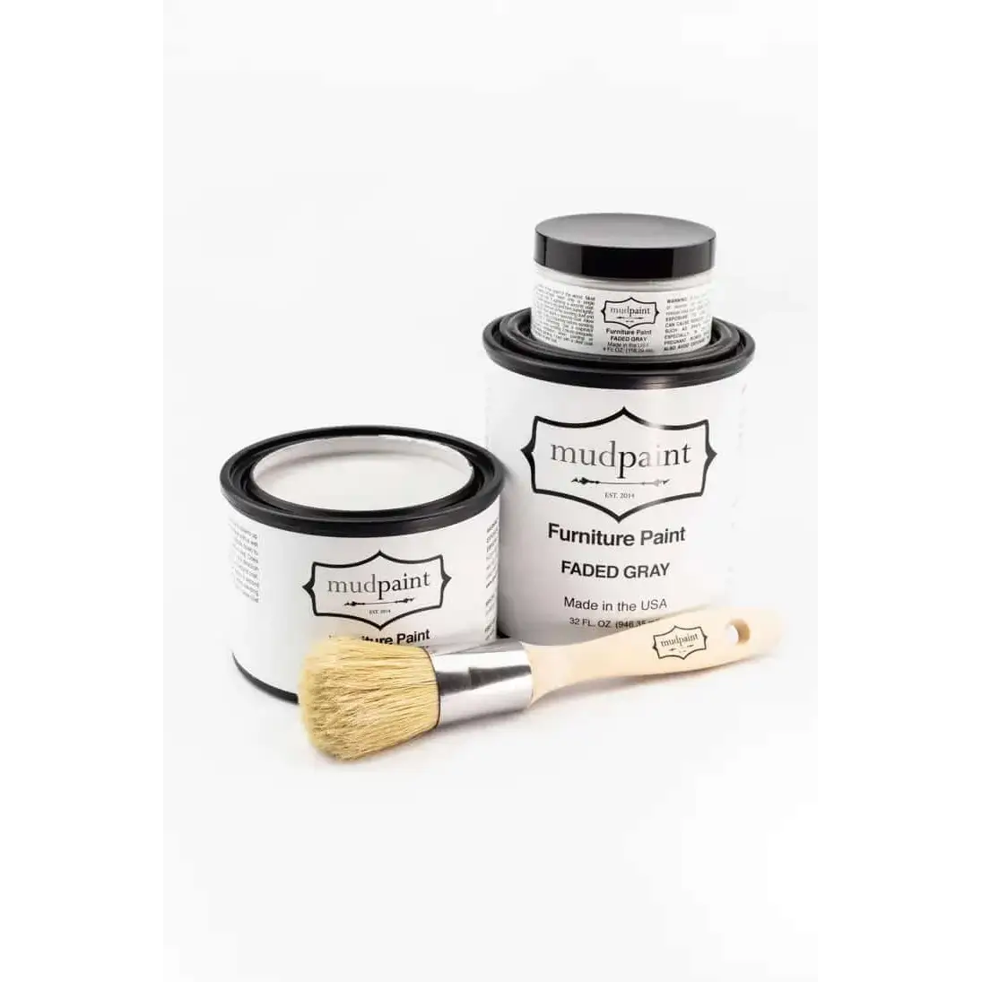 Faded Gray - MudPaint Clay Furniture Paint - MudPaint