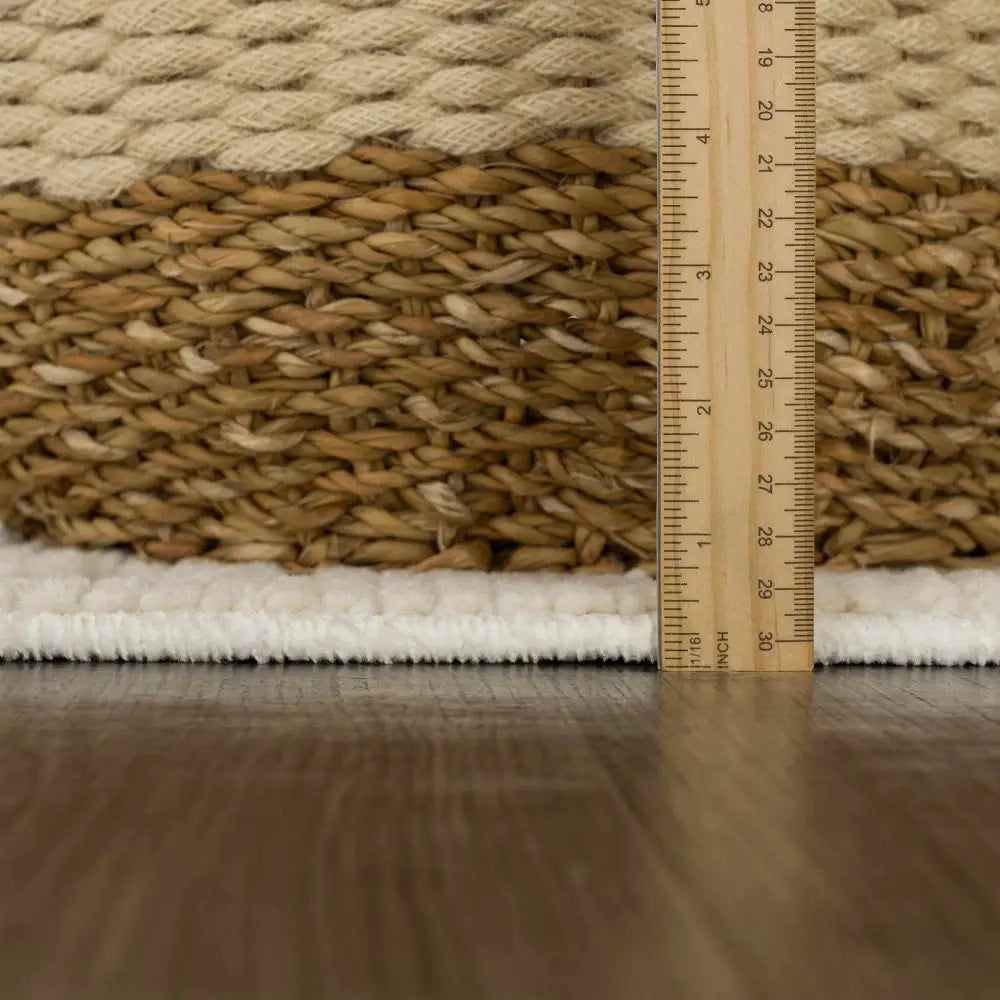 Fadey White Textured Washable Rug - Boutique Rugs