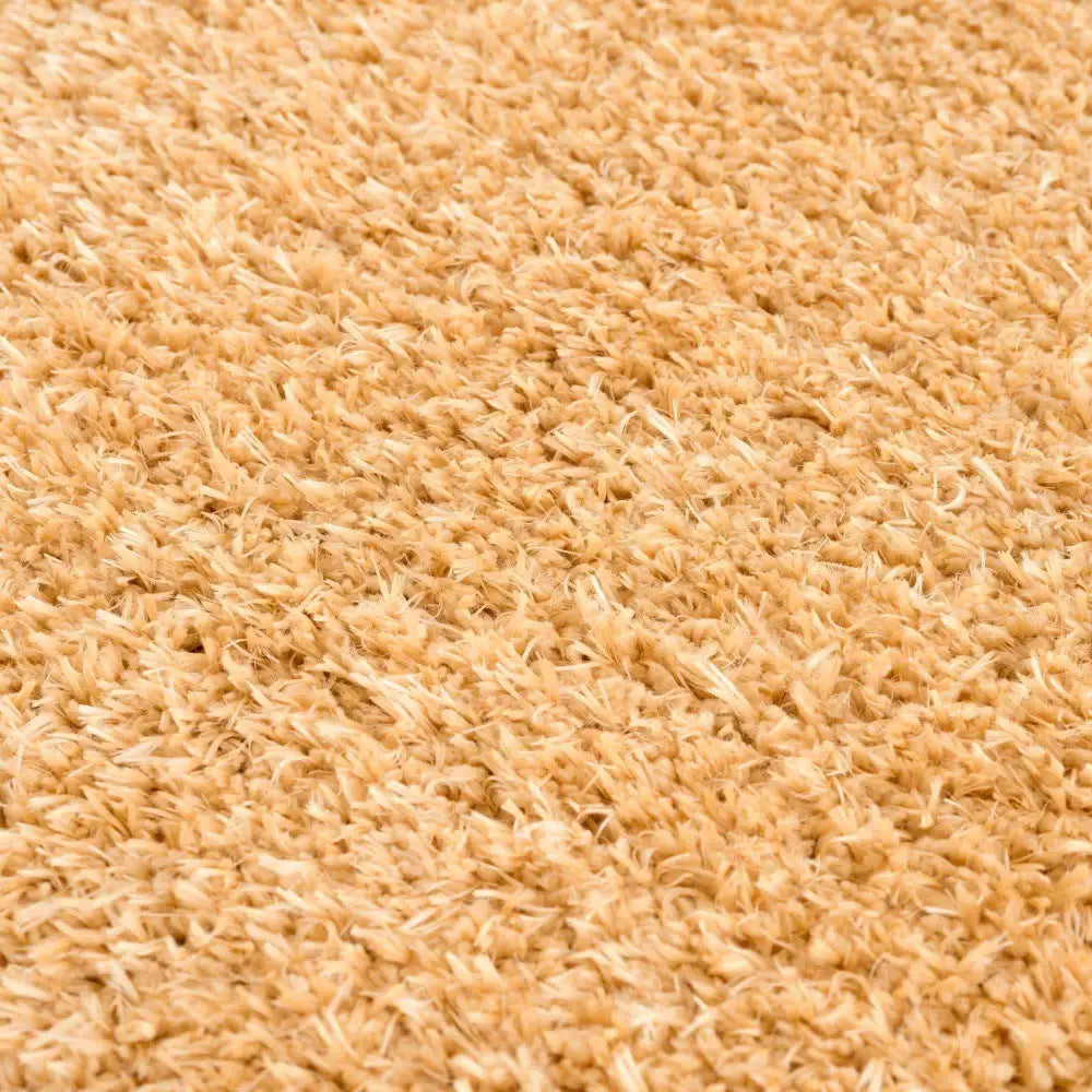 Faina Solid Gold Shag Rug Washable - 4’ x 5’7’’ Rectangle - Boutique Rugs
