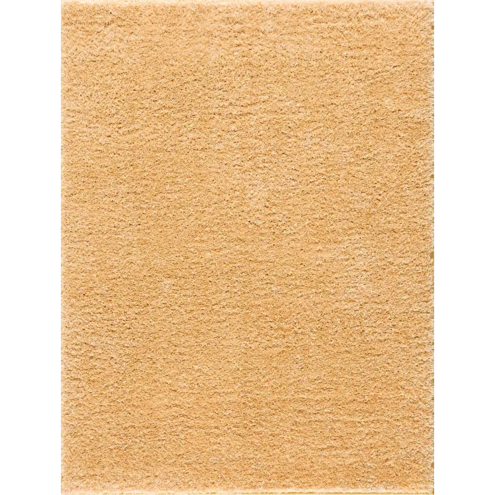 Faina Solid Gold Shag Rug Washable - Boutique Rugs