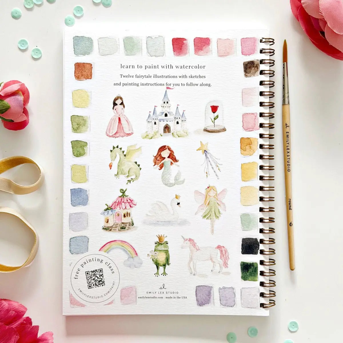 Watercolor Workbook - Fairytale - Emily Lex - emily lex studio