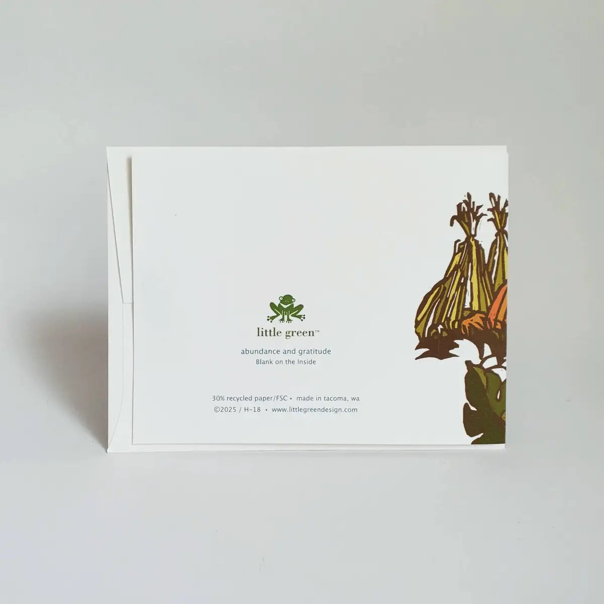 Fall Greeting Card - Pumpkin Patch - Little Green