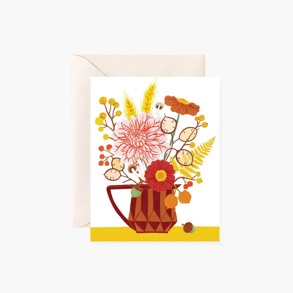 FALL VASE Greeting Card - Botanica Paper Co.