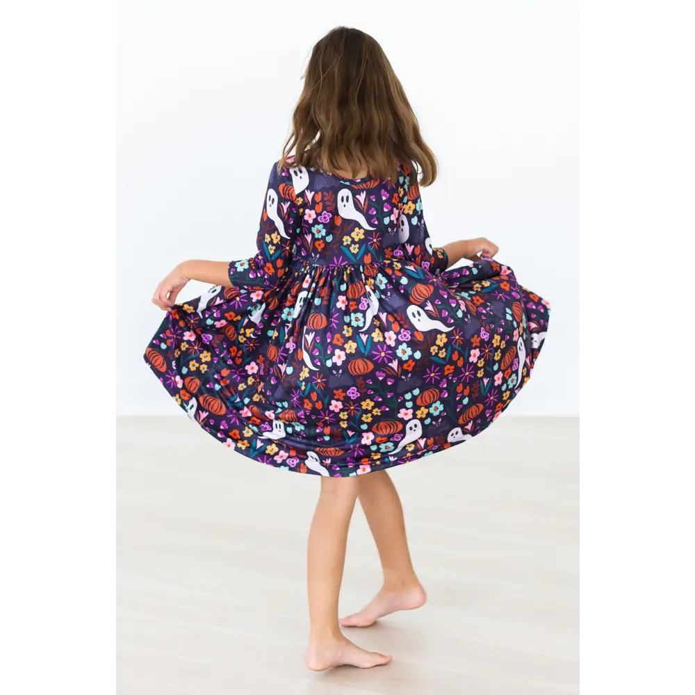 Fangtastic 3/4 Sleeve Pocket Twirl Dress - Mila & Rose ®