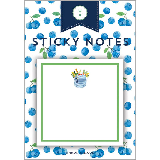Farmer’s Market Tote Sticky Notes - WH Hostess Social Stationery
