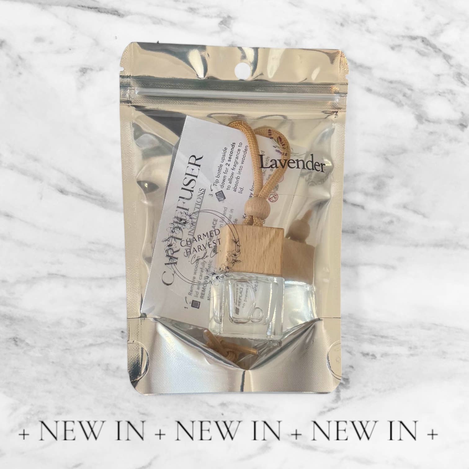 Fresh Bamboo -- Glass Bottle Car Freshener 8ml