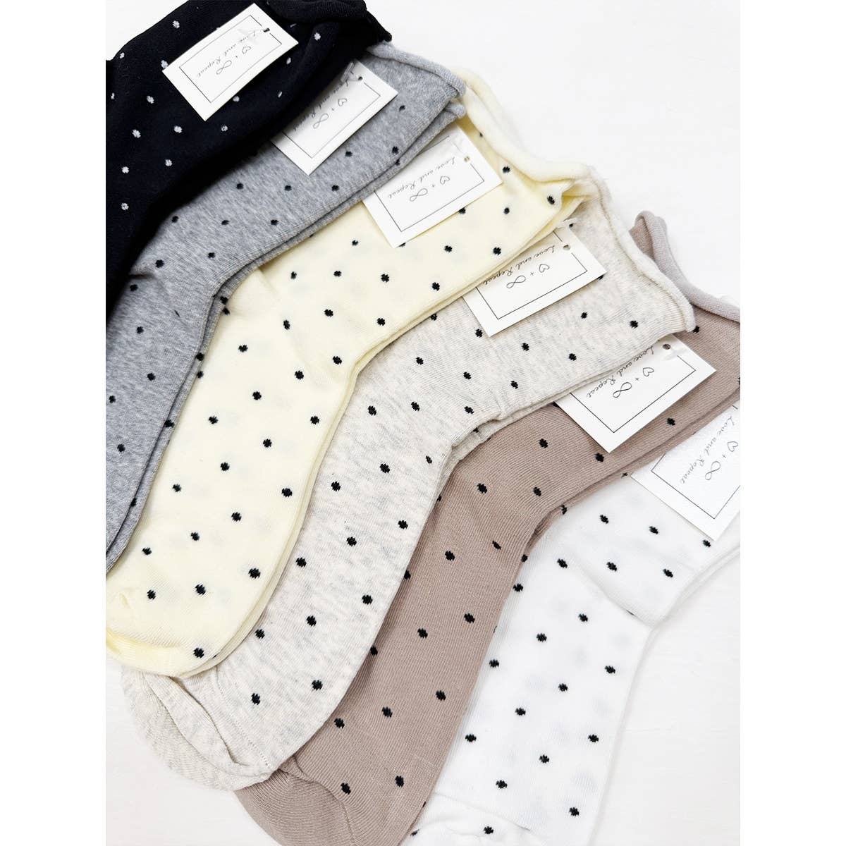 Casual Polkadot Crew Socks