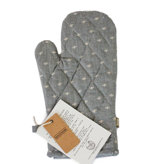 Oven Glove - Wild Bee - Slate