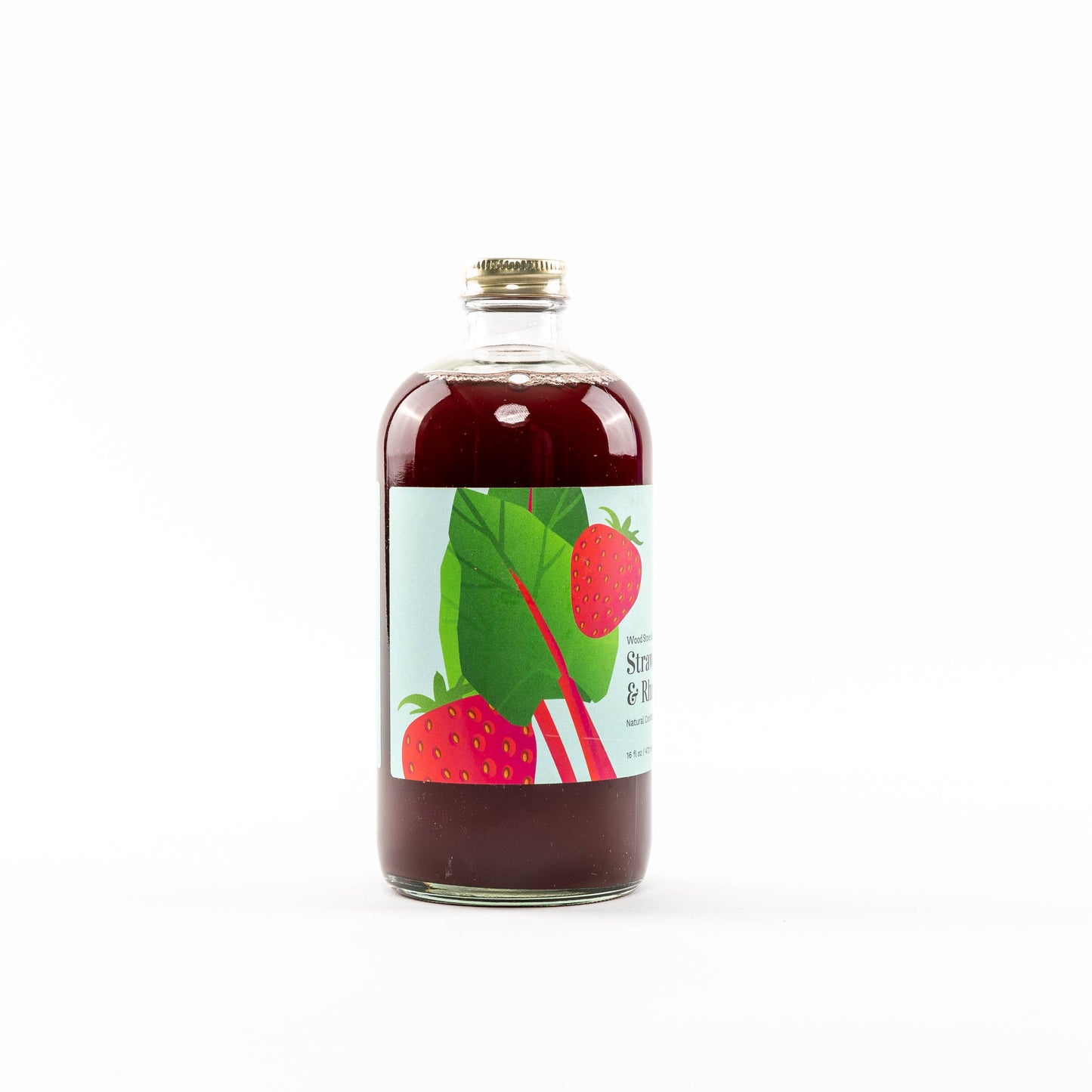 Mélangeur pour cocktails et cocktails sans alcool à la fraise et à la rhubarbe, 16 fl oz