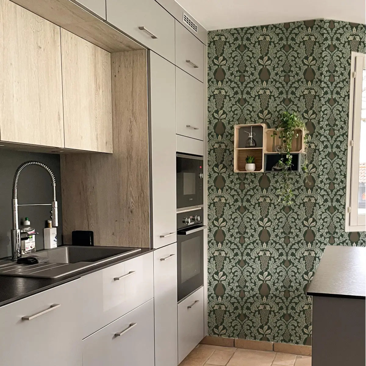 Felipe Wallpaper - Grapes and Pears - by Lisee Ree - Loomwell Home Goods