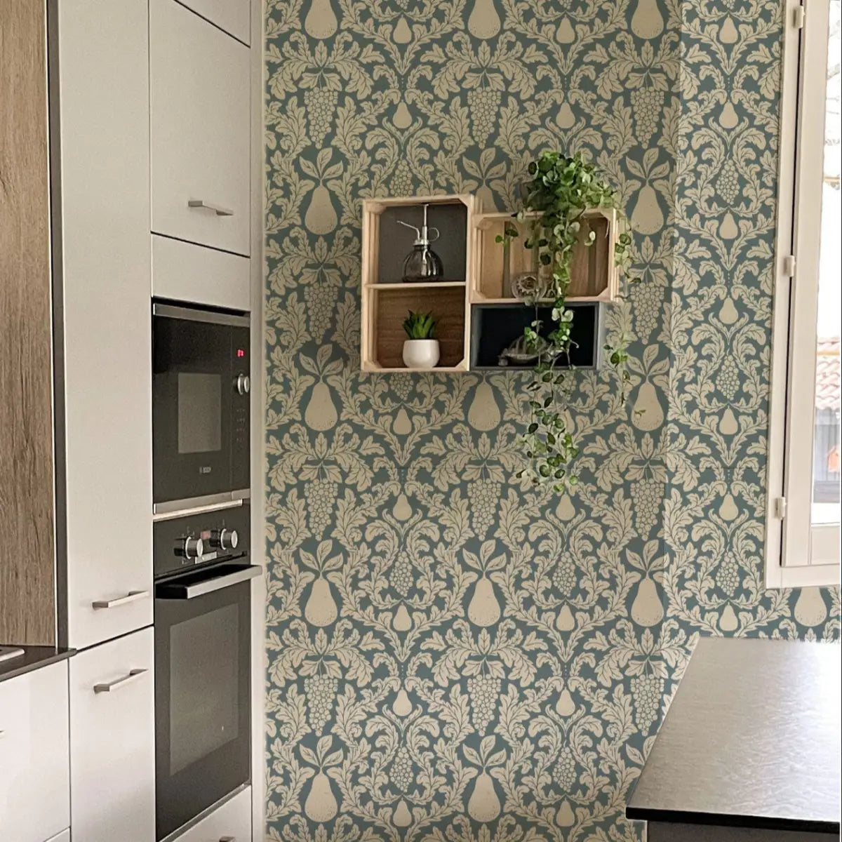 Felipe Wallpaper - Grapes and Pears - by Lisee Ree - Loomwell Home Goods
