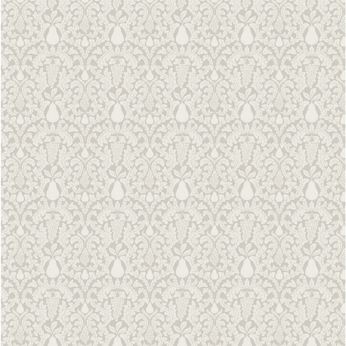 Felipe Wallpaper - Grapes and Pears - by Lisee Ree - Sample 1 foot by 1 foot / Mushroom - Loomwell Home Goods
