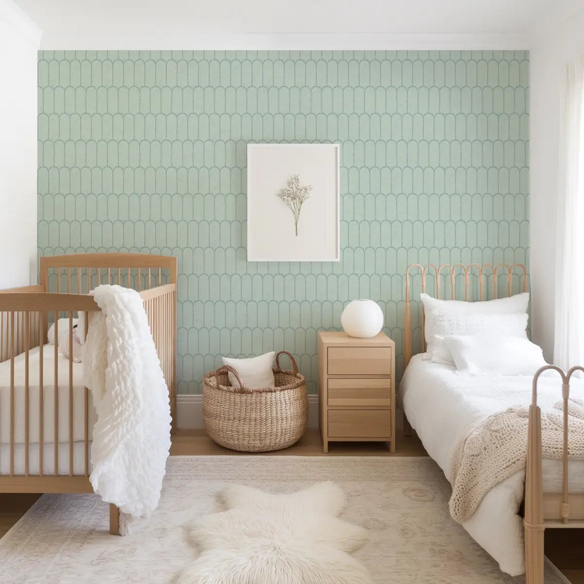 Felix Wallpaper - Oval Tiles - by Erin Silliman Designs - Loomwell Home Goods