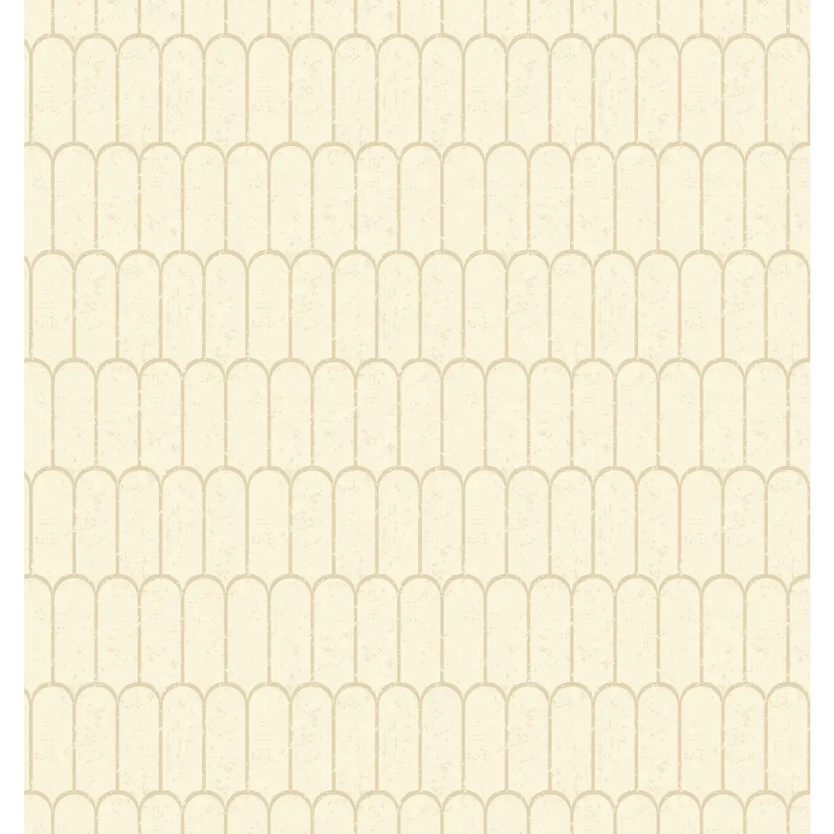 Felix Wallpaper - Oval Tiles - by Erin Silliman Designs - Sample 1 foot by 1 foot / Beige - Loomwell Home Goods