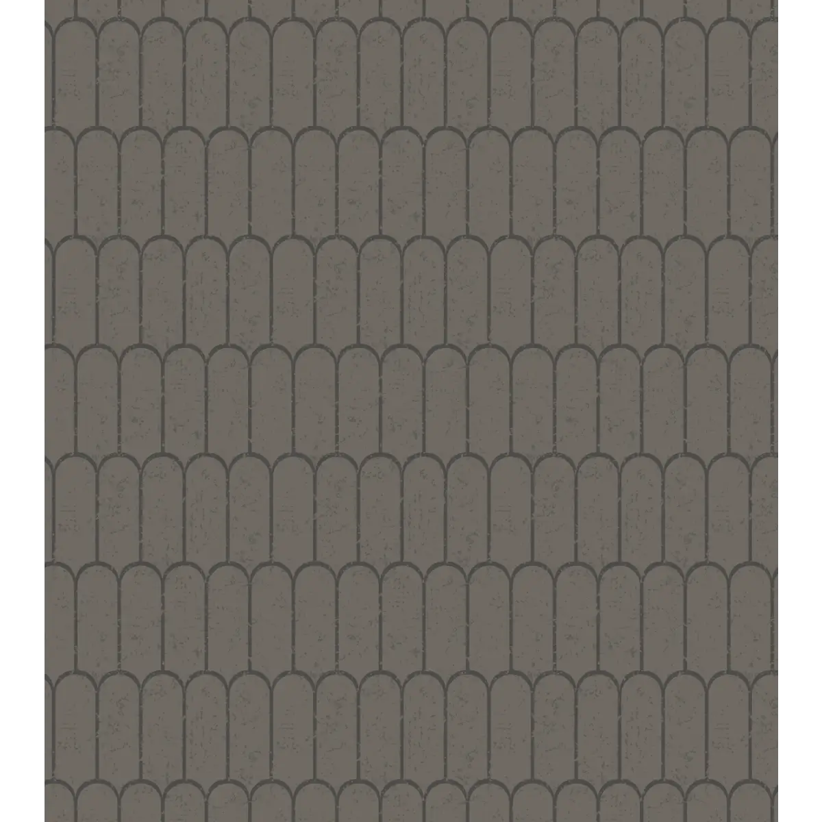 Felix Wallpaper - Oval Tiles - by Erin Silliman Designs - Sample 1 foot by 1 foot / Brown - Loomwell Home Goods