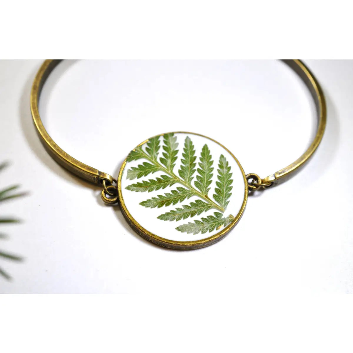 Fern Bracelet - Pressed Flowers - My Beverly Jewelry