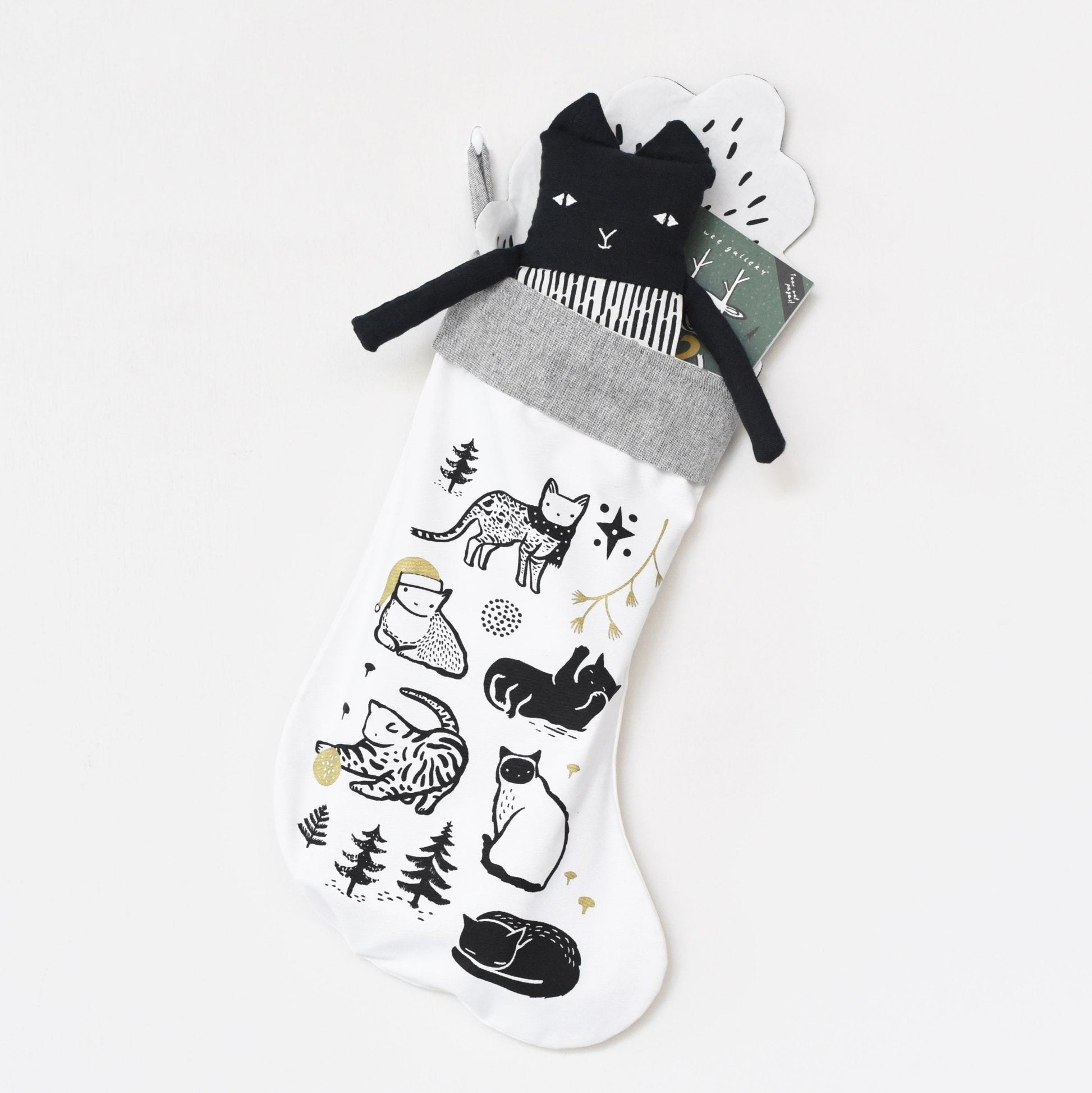 Festive Cats Stocking - Wee Gallery