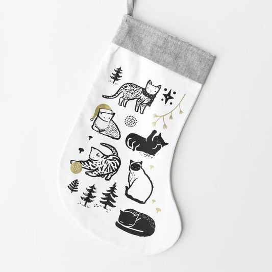 Festive Cats Stocking - Wee Gallery