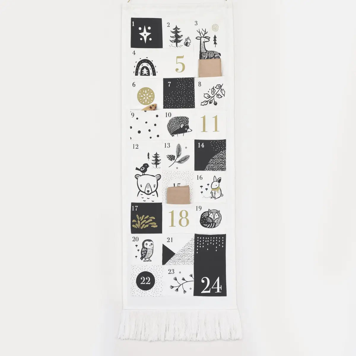Festive Friends 24 Pocket Advent Calendar - Wee Gallery