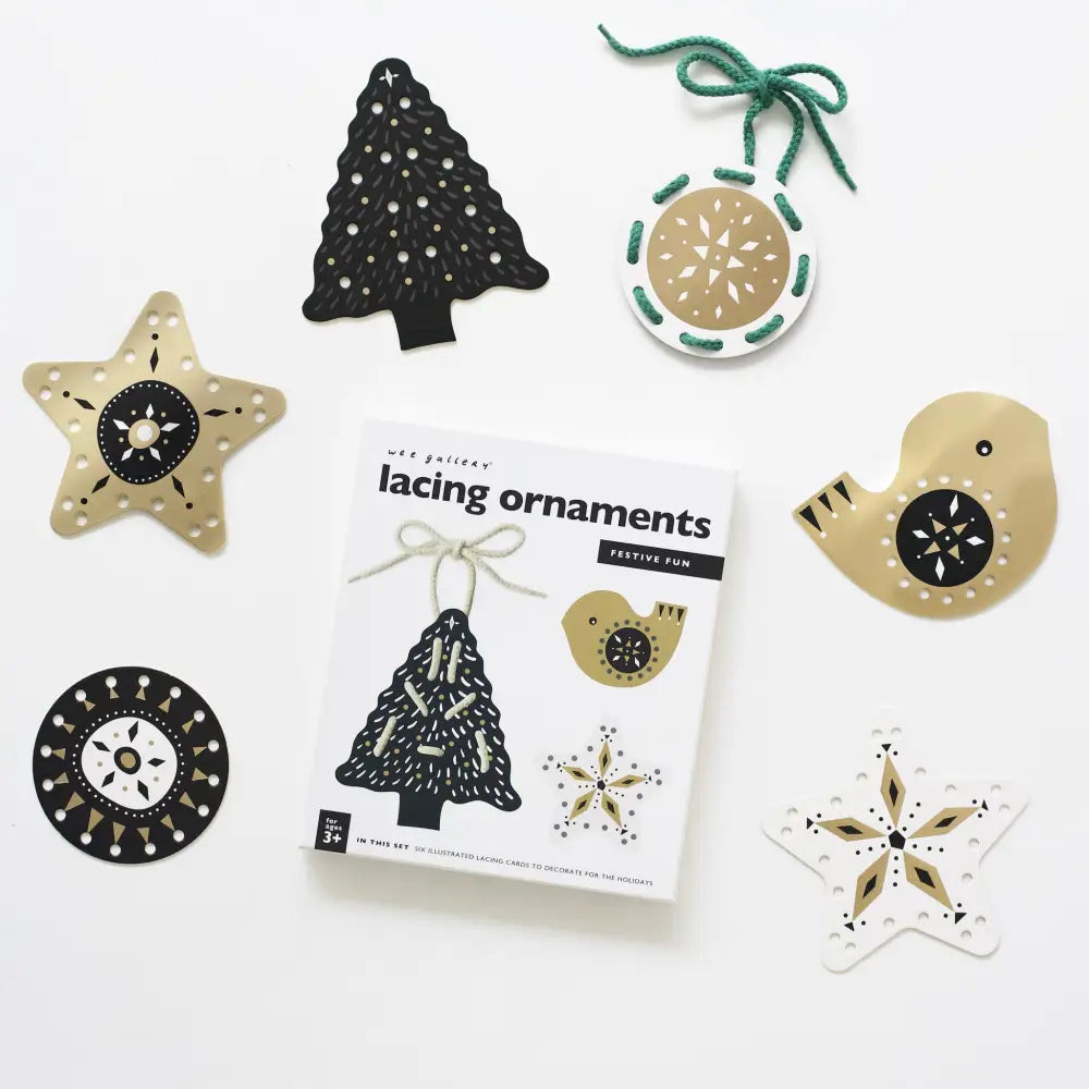 Festive Fun Lacing Ornaments - Wee Gallery