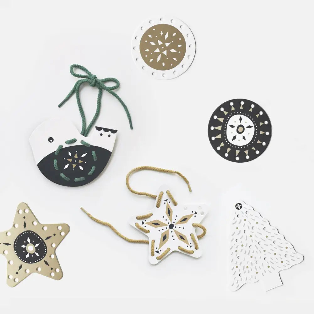 Festive Fun Lacing Ornaments - Wee Gallery