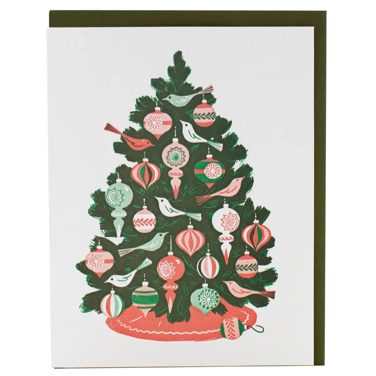 Christmas Card - Festive Tree - Smudge Ink