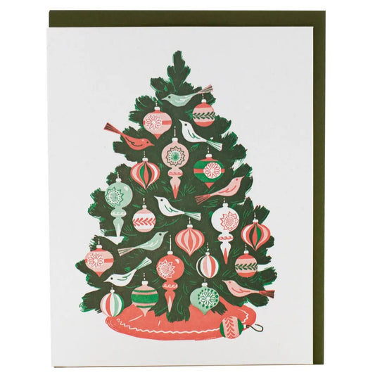 Christmas Card - Festive Tree - Smudge Ink