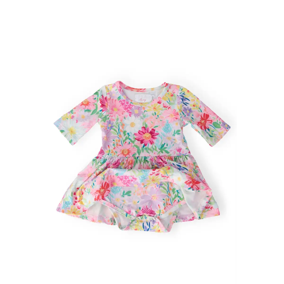 Field of Flowers 3/4 Twirl Bodysuit - Mila & Rose ®