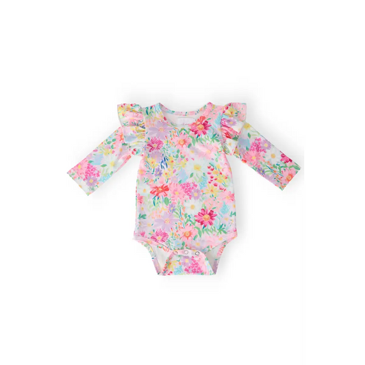 Field of Flowers L/S Flutter Bodysuit - Mila & Rose ®