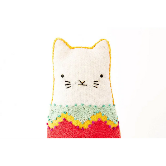 Fiesta Cat - Embroidery Kit - Kiriki Press