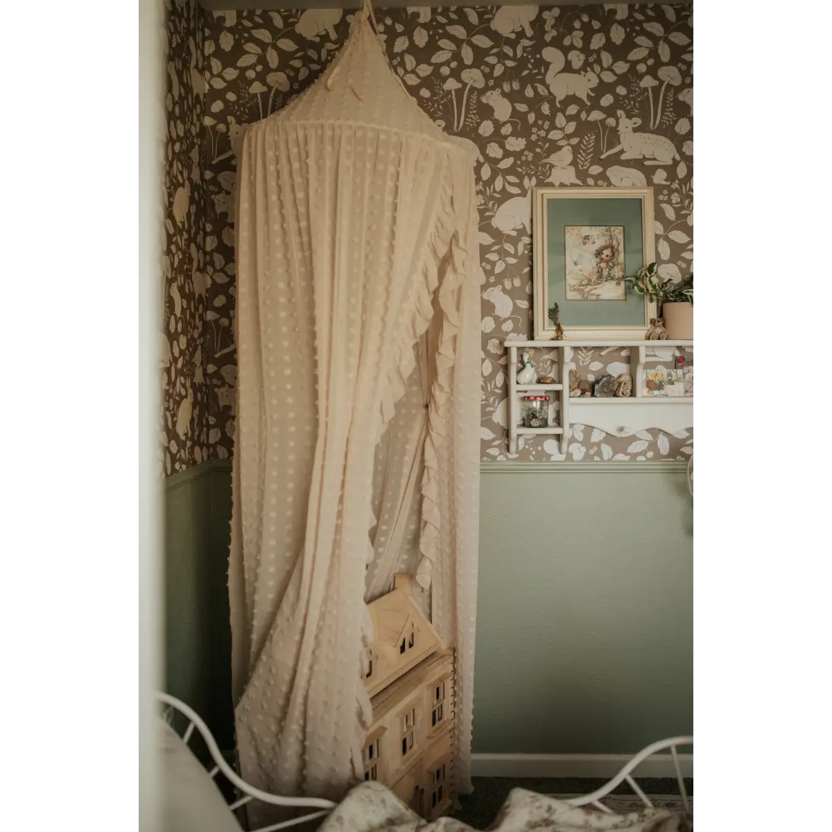 Finch Wallpaper - Bunnies Deer and Squirrels - by Daphne and Sage - Loomwell Home Goods