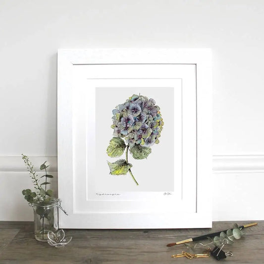 Fine Art Print - Hydrangea - 11x14’’ Mounted - Toasted Crumpet