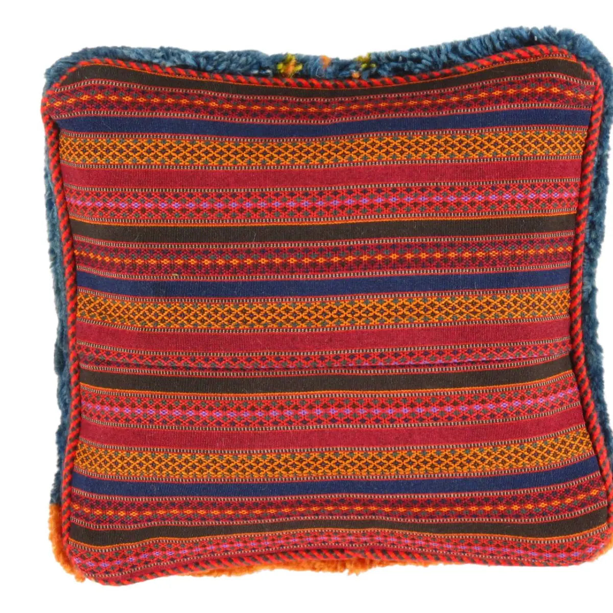 Luxury Gabbeh Pillow - Fine Hand Knotted Wool 15’’X 16’’ - Canvello