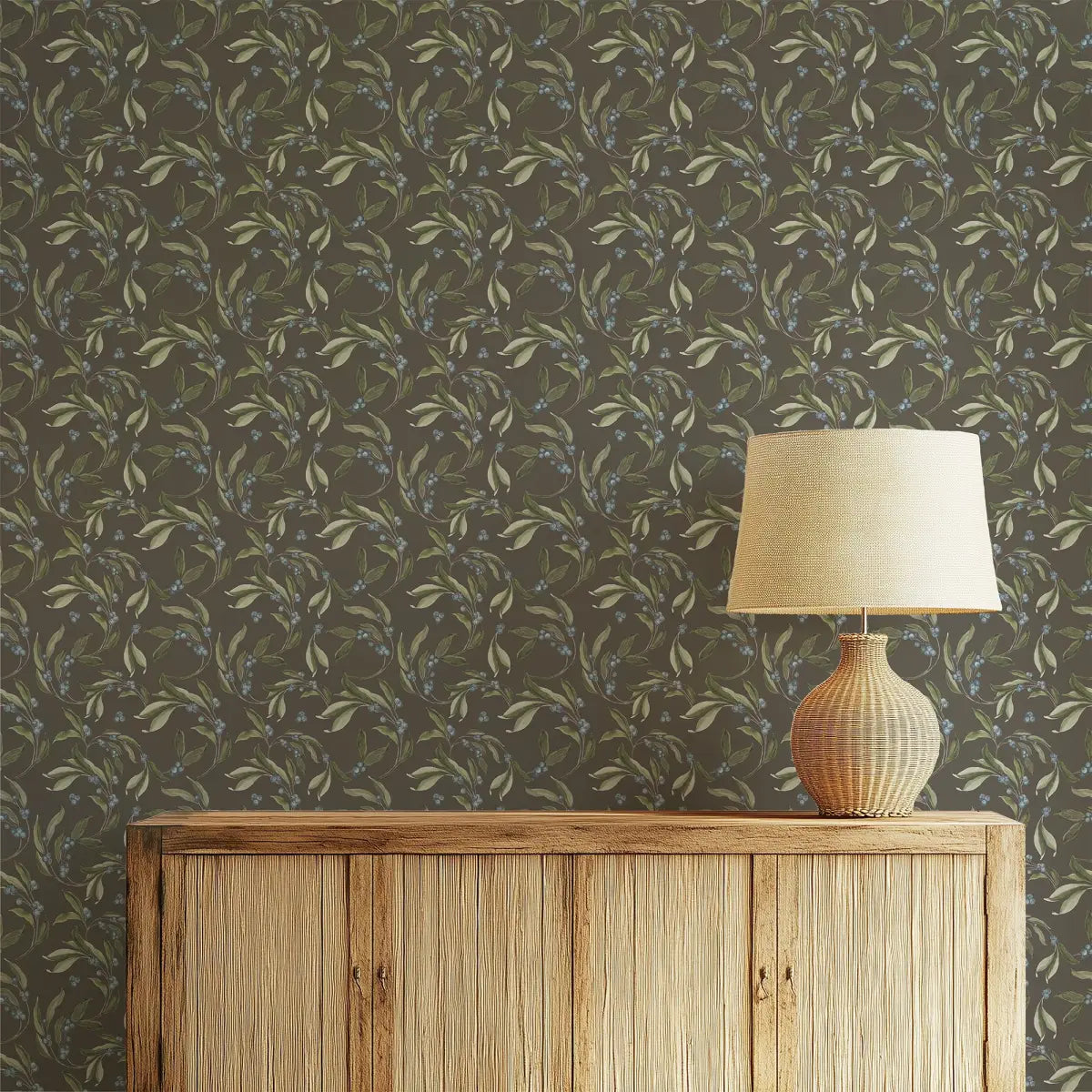 Finnegan Wallpaper - Blueberries - by Taddy Mikelaites - Loomwell Home Goods