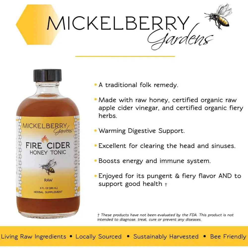 Herbal Honey Tonic - Fire Cider - Wellness - Mickelberry Gardens