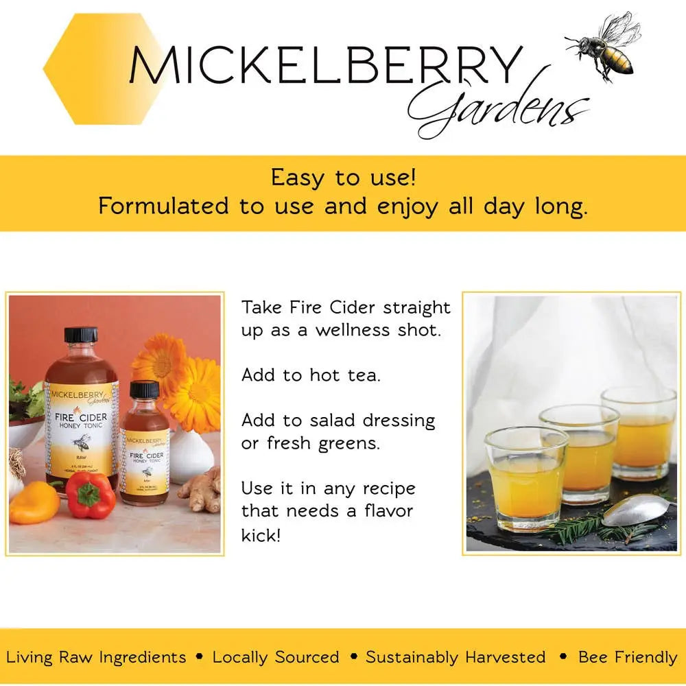 Herbal Honey Tonic - Fire Cider - Wellness - Mickelberry Gardens