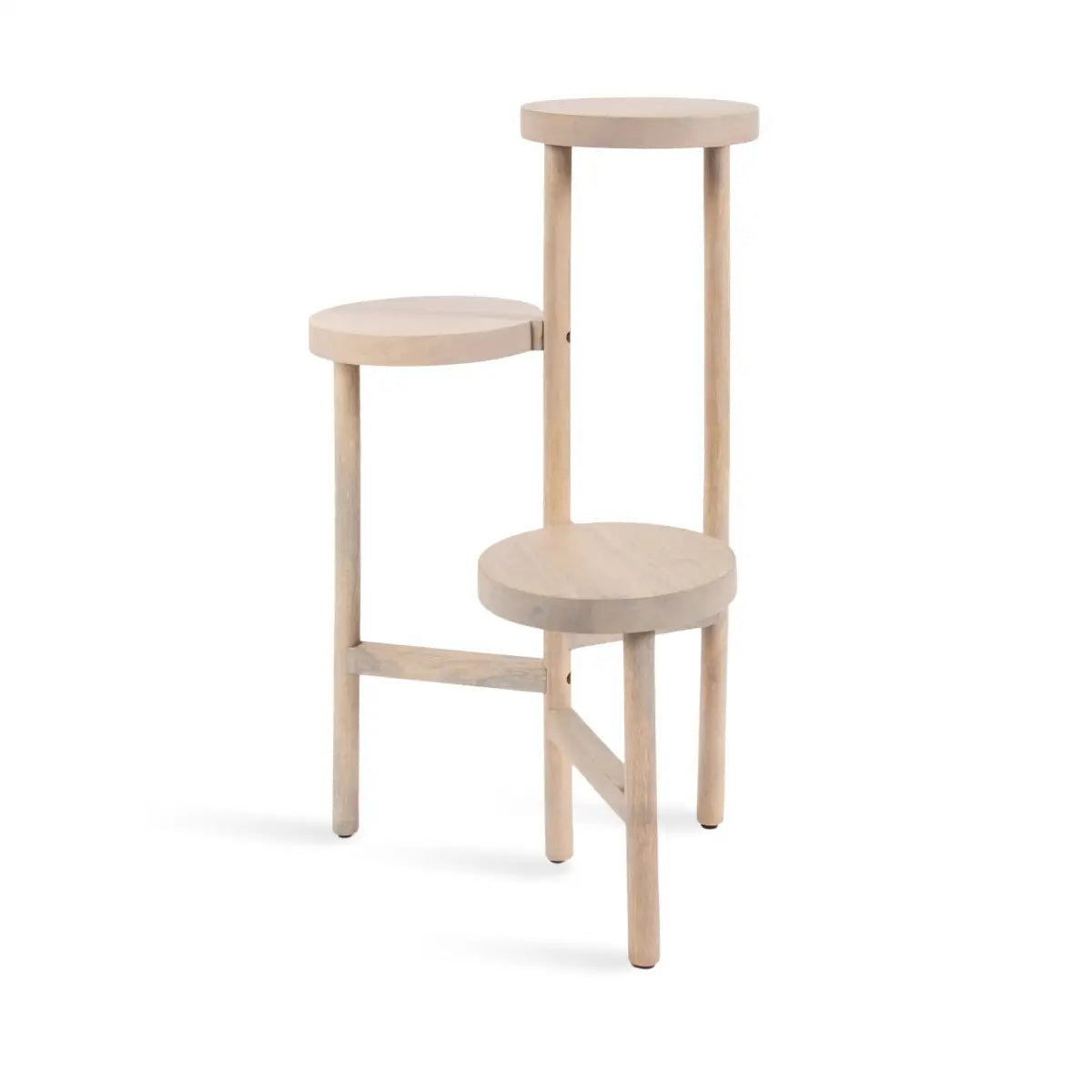 Fitley Wooden Plant Stand - 3 Tiers - White - kateandlaurel
