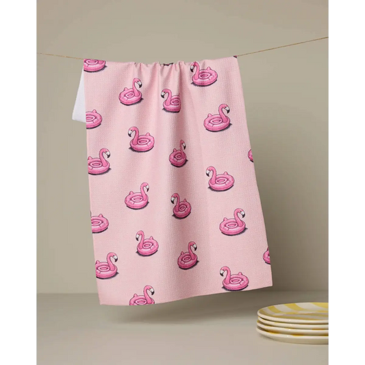 Kitchen Towel - Flamingo Floatie - Geometry