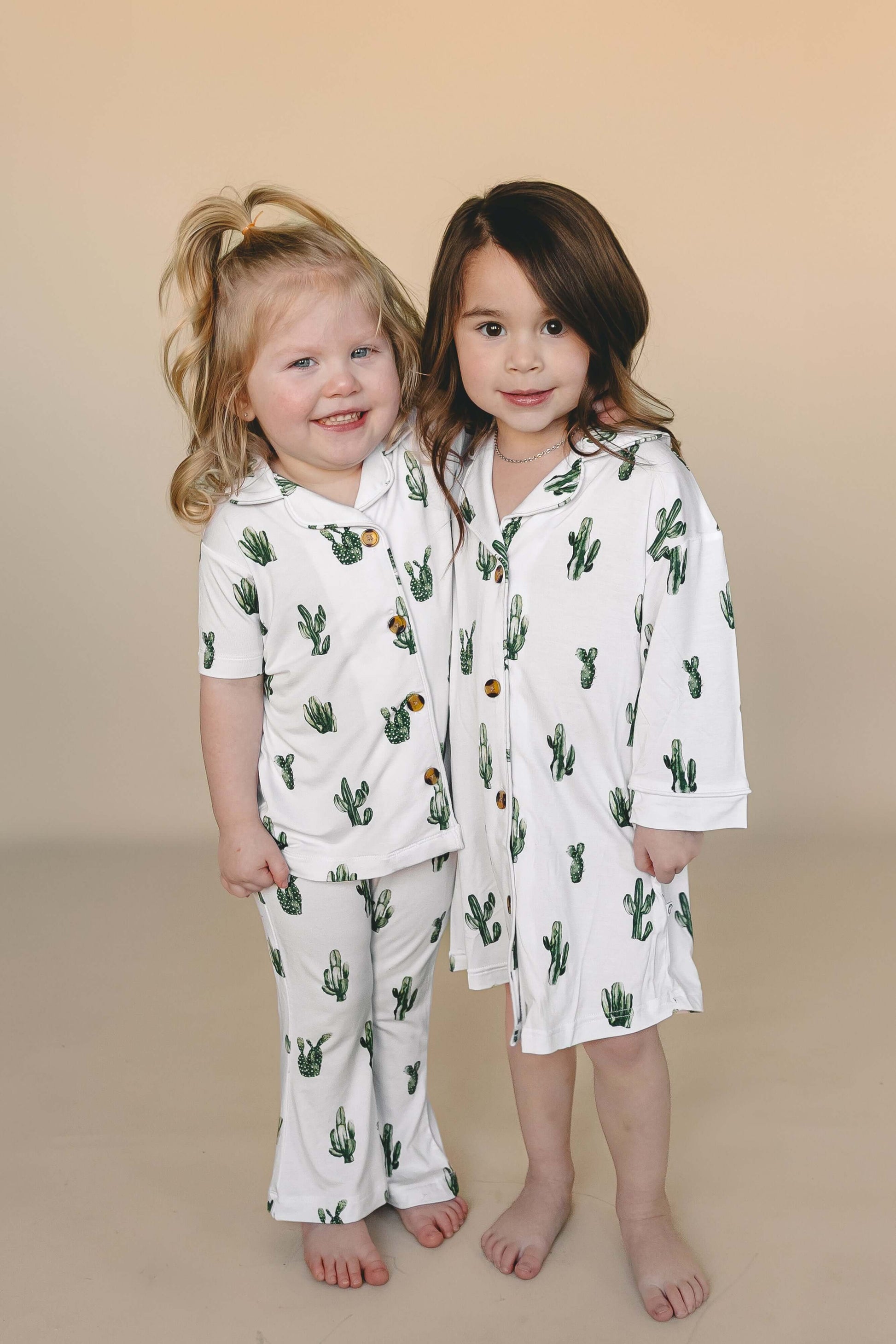 Bamboo 2pc Pajamas Set for Toddlers - Cactus - Annie Bean